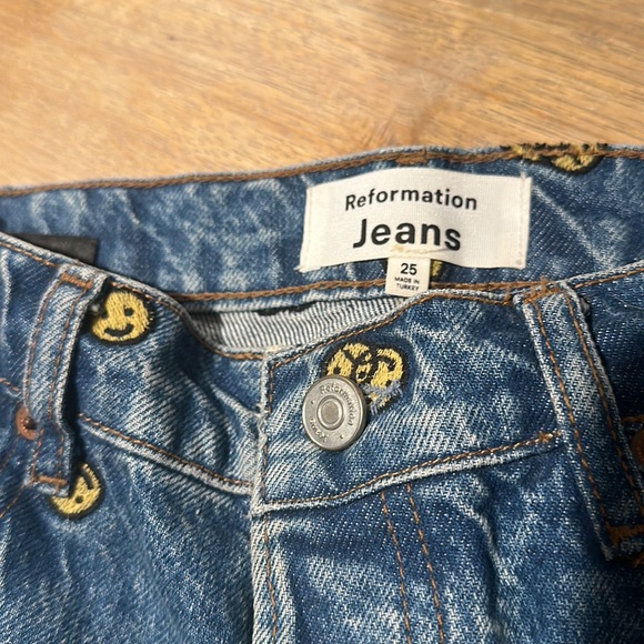 Reformation Mixed Emotions High Rise Straight Jeans - Picture 6 of 7